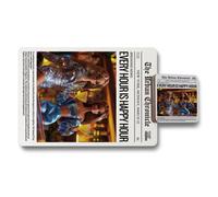 Benjamin Tate Design The Urban Chronicle Placemats And Coasters Set, Designer Artwork, Wood Bottom Collection, Limited Edition