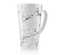 Benjamin Tate Design Thin Black Marble Latte Mug in Natural | Size: 100 cm Benjamin Tate Design Natural 100 cm