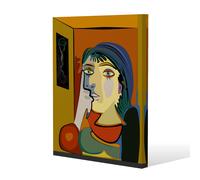 Benjamin Tate Design thinking woman (Canvas Print) / 114 x 77 x 4cm in Natural | Size: 114 x 77 x 4 cm Benjamin Tate Design Natural 114 x 77 x 4 cm