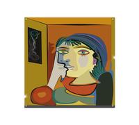 Benjamin Tate Design Thinking woman Designer Splash Back in Natural Benjamin Tate Design Natural