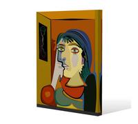 Benjamin Tate Design Thinking Woman Slim Style Canvas Print 60X80Cm , 15mm Slim Real Wood.