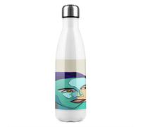 Benjamin Tate Design Thoughtful boy Designer Stainless Steel Bottle in Natural Benjamin Tate Design Natural