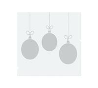 Benjamin Tate Design Three Hanging Christmas Baubles Dining Splash Back in Natural Benjamin Tate Design Natural