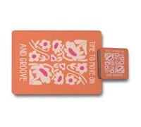 Benjamin Tate Design Time To Move On And Groove Placemats And Coasters Set 12 Piece Floral Print With Wood Bottom