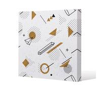 Benjamin Tate Design Trendy geometric elements Slim Style Canvas Print 20x20cm in Natural | Size: 20x20 cm Benjamin Tate Design Natural 20x20 cm