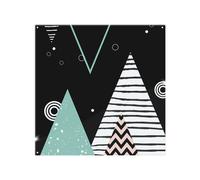 Benjamin Tate Design Triangles Circles & Zig Zag Patterns Splash Back in Natural Benjamin Tate Design Natural