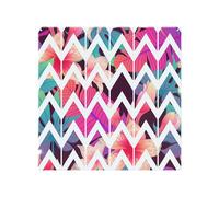 Benjamin Tate Design Tropical Geometric Zig Zags Splash Back in Natural Benjamin Tate Design Natural