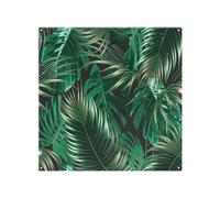 Benjamin Tate Design Tropical Leaves On Black Splash Back Designer Style
