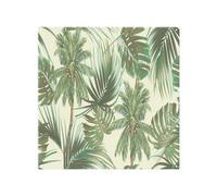 Benjamin Tate Design Tropical Leaves On Yellow Splash Back Designer Style