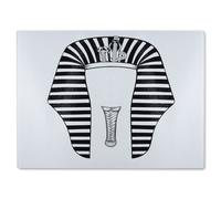 Benjamin Tate Design Tutankhamun Glass Chopping Board in Natural Benjamin Tate Design Natural