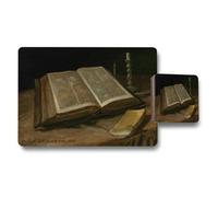 Benjamin Tate Design Van Gogh Still Life With Bible 1885 Placemats And Coaster Set