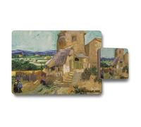 Benjamin Tate Design Van Gogh The Old Mill 1888 Placemat And Coaster Set