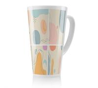 Benjamin Tate Design Various Shapes And Doodle Objects Designer Latte Mug, Stunning Designer Mug Fit For Any Home, Treat Yourself Or A Loved One