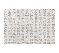 Benjamin Tate Design Viking Ritual Symbols Designer Special Soft Home Rug