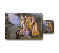 Benjamin Tate Design Vintage Art Print Placemat And Coaster Set Women By The River