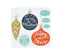 Benjamin Tate Design Vintage Christmas Baubles With Merry Christmas Dining Splash Back Designer Style