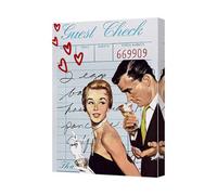 Benjamin Tate Design Vintage Diner Scene Canvas Wall Art Guest Check 7463