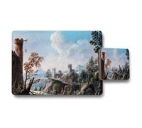 Benjamin Tate Design Vintage Landscape With Ruins Placemat And Coaster Set Artwork