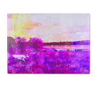 Benjamin Tate Design Vintage Pinky Cow Glass Chopping Board in Natural Benjamin Tate Design Natural