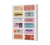 Benjamin Tate Design Vintage Ticket Collection Canvas Art Print Contemporary Home Decor