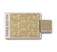 Benjamin Tate Design William Morris Placemats And Coasters Set Wild Tulip 1884 Collection With Wood Backing Limited Edition