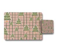 Benjamin Tate Design winter cookies placemat coaster set in Natural Benjamin Tate Design Natural