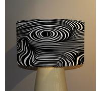 Benjamin Tate Design woodcut style on the subject of human soul ceiling lamp shade in Natural Benjamin Tate Design Natural