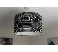 Benjamin Tate Design woodcut style on the subject of human soul ceiling lamp shade in Natural Benjamin Tate Design Natural