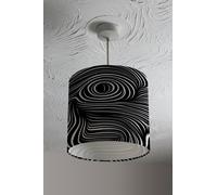 Benjamin Tate Design woodcut style on the subject of human soul ceiling lamp shade in Natural Benjamin Tate Design Natural