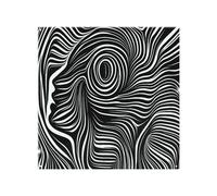 Benjamin Tate Design woodcut style on the subject of human soul Designer Splash Back in Natural Benjamin Tate Design Natural