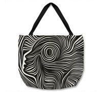 Benjamin Tate Design Woodcut Style On The Subject Of Human Soul Designer Tote Bat Designer Style