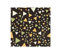 Benjamin Tate Design Yellow Green Triangles Splash Back in Natural Benjamin Tate Design Natural