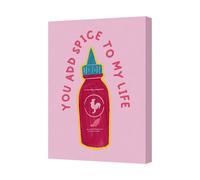 Benjamin Tate Design You Add Spice To My Life Bottle Canvas Wall Art Print