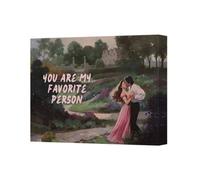 Benjamin Tate Design You Are My Favourite Person Canvas Wall Art Print Handmade Uk