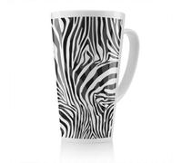 Benjamin Tate Design Zebra Animal Print Latte Mug, Stunning Designer Mug Fit For Any Home, Treat Yourself Or A Loved One