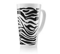 Benjamin Tate Design Zebra Stripes Print Latte Mug, Stunning Designer Mug Fit For Any Home, Treat Yourself Or A Loved One