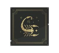 Benjamin Tate Design Zodiac Scorpio Horoscope In Black & Gold Dining Splash Back Designer Style