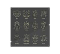 Benjamin Tate Design Zodiac Sign Dining Splash Back in Natural Benjamin Tate Design Natural
