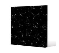 Benjamin Tate Design Zodiacal constellations (Canvas Print) / 101 x 101 x 4cm in Natural | Size: 101 x 101 x 4 cm Benjamin Tate Design Natural 101 x 101 x 4 cm