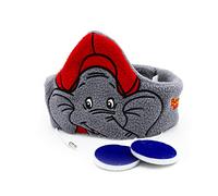 Benjamin the Elefant Headband Headphones for Kids & Toddlers - Good for Travelling, Music Listening, Sleeping - Soft Fleece Comfortable Material - Volume Limited and Size Adjustable Eye Mask
