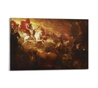 Benjamin West-Destruction of The Beast And The False Prophet 1804 Art Poster Wall Art Painting Canvas Living Room Prints Bedroom Decor Artworks 16x24inch(40x60cm)