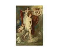 Benjamin West Painting Works (Venus At Her Birth Attired By The Three Graces Art Poster Canvas And Wall Art Picture Print Modern Family Bedroom Decors 20x30inch(50x75cm)