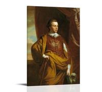 Benjamin West Portrait Print - Thomas Middleton of The Oaks Classical Art Wall Decor Featuring 18th Century Gentleman in Red Vest And Gold Robe Home Decor Wall Art Hanging Picture Print Bedroom Decora