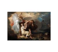 Benjamin West The Expulsion of Adam And Eve from Paradise (1791) Classic Masterpiece Poster Picture Print Canvas Wall Paint Arts Decor Modern Home Artworks Idea 12x18inch(30x45cm)
