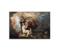 Benjamin West The Expulsion of Adam And Eve from Paradise (1791) Printed Posters Home Decor Wall Art Hanging Picture Print Bedroom Decorative Paintings Room Aesthetic 12x18inch(30x45cm)
