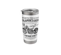 Benjamin's Garage Motorcycle Design for Name Benjamin Stainless Steel Insulated Tumbler