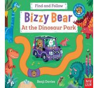 Benji Davies Bizzy Bear Find & Follow: At the Dinosaur Park: with 4 sliding Benji Davies Multicolor