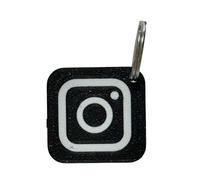 Benji-Designs NFC Mini Keyring with Instagram Logo - Promote Influencers, Brands, Businesses - Social Networking - NFC Tag - NFC Keyring