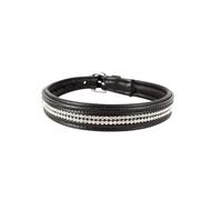 Benji & Flo Dazzling Diamante Dog Collar - Black - Medium