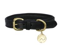 Benji & Flo Deluxe Leather Padded Dog Collar BZ4950